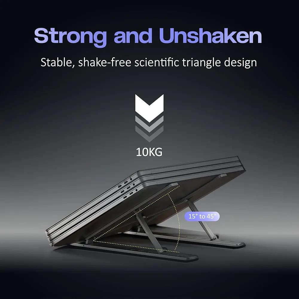 Foldable Adjustable Height Laptop Stand and Tablet Stand. for All Laptops and Tablets.